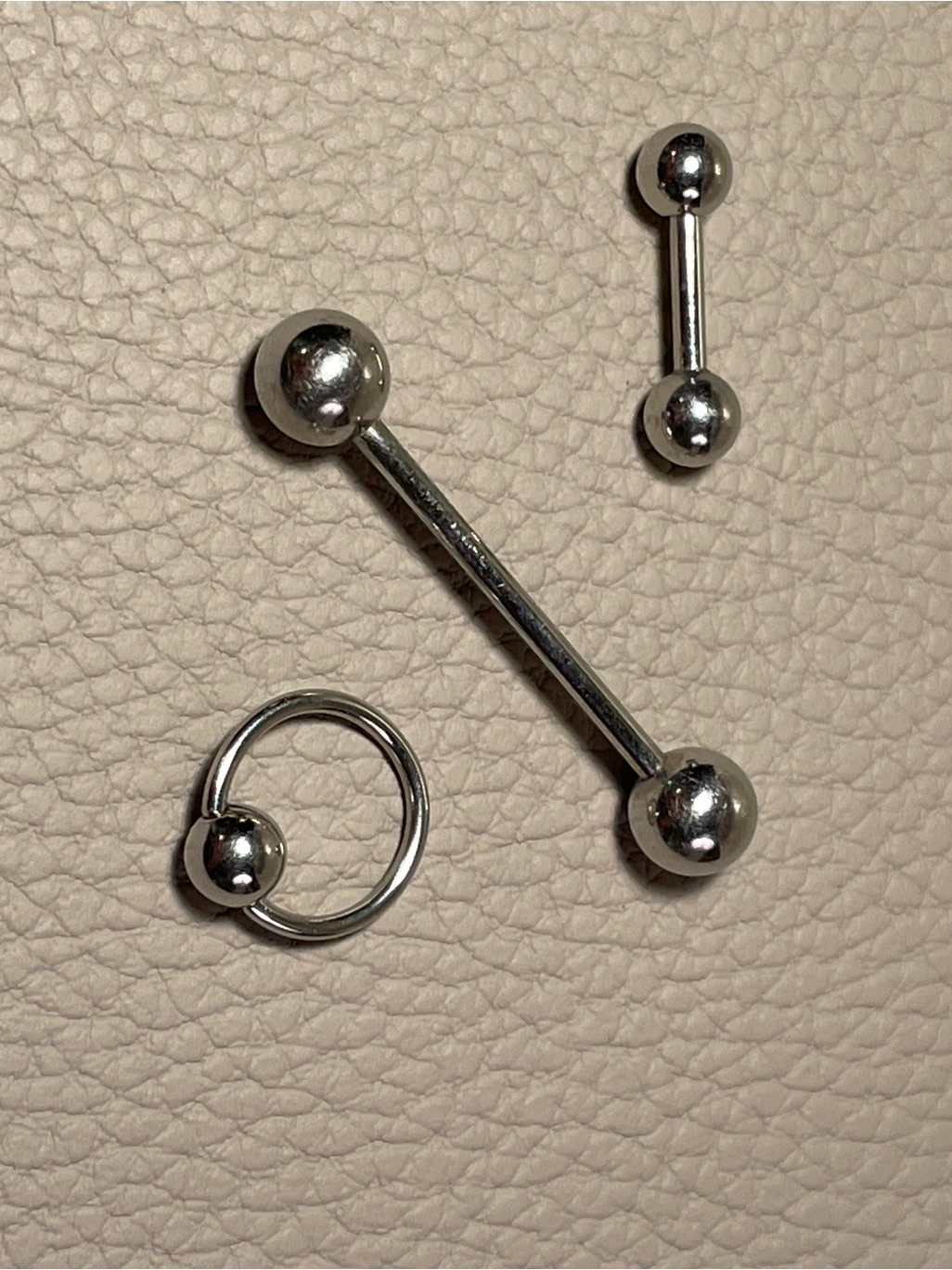 Stainless Steel Body Jewelry Set  Barbell  Captive Ring